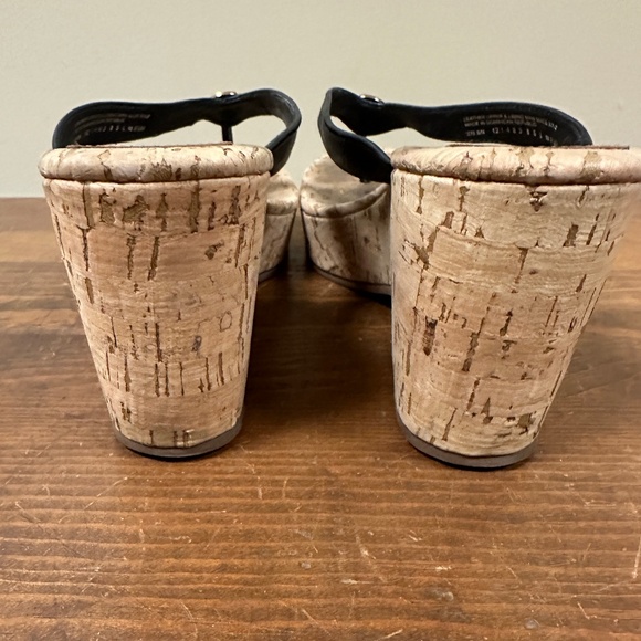 Tory Burch Suzy Cork Wedge Platform Sandals Size 9.5 - Picture 4 of 8